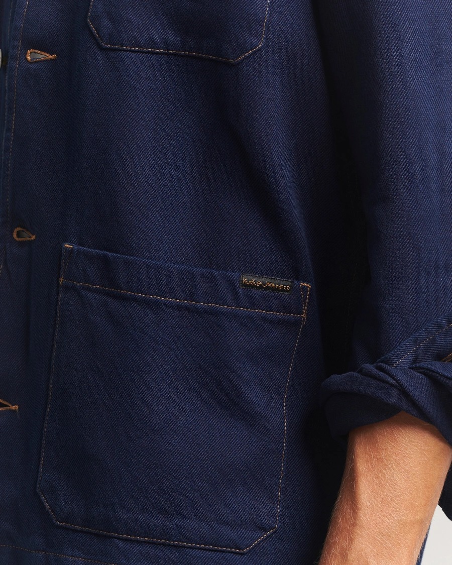 Herren | Hemden | Nudie Jeans | Barney Indigo Workwear Jacket Dark Blue
