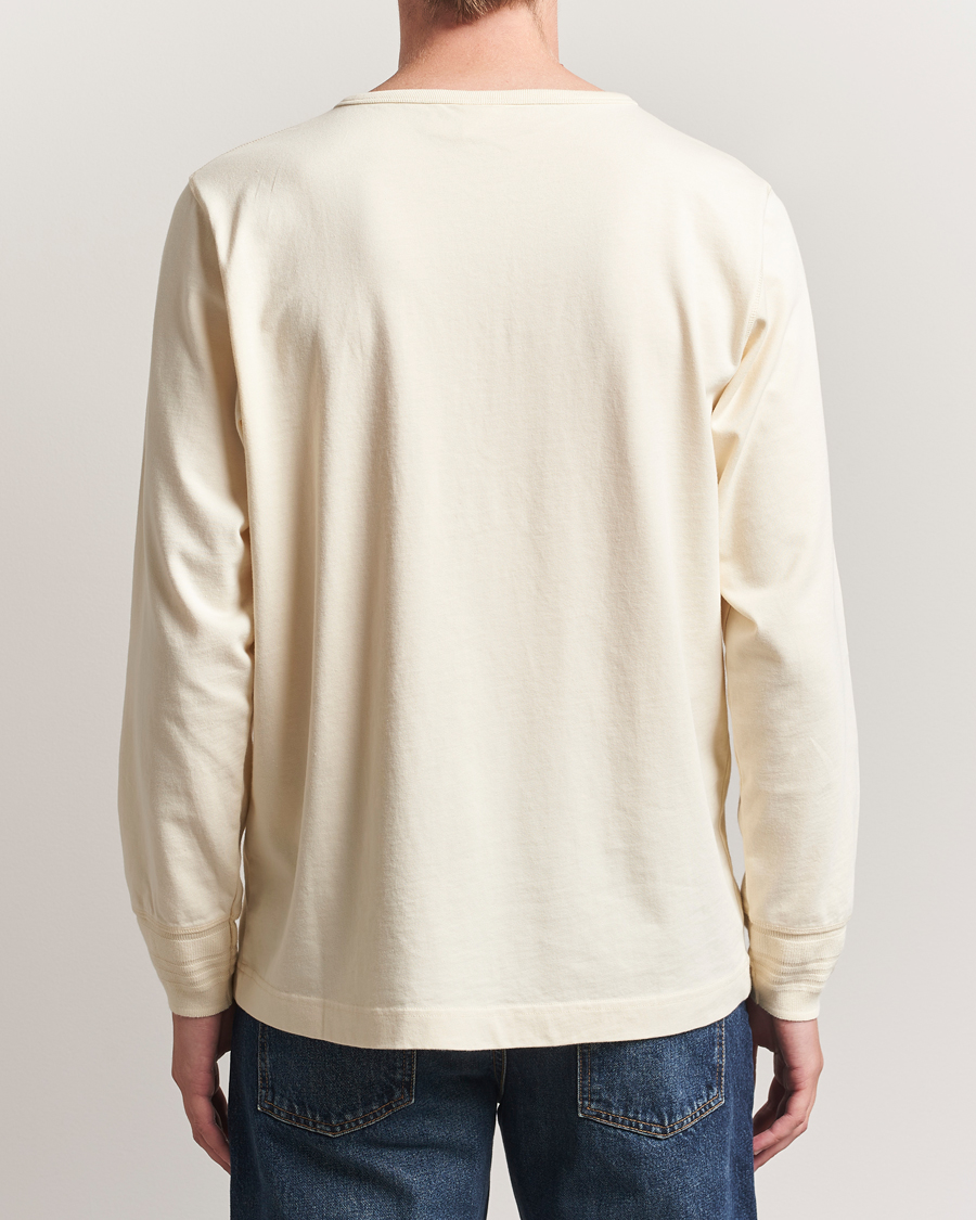 Herren | Pullover | Nudie Jeans | Long Sleeved Henley Ecru