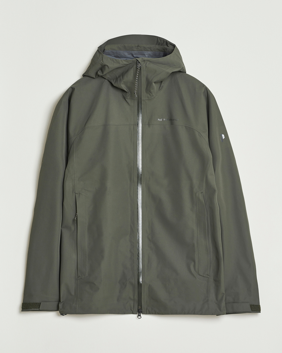 Herren | Jacken | Peak Performance | Treeline Shell Hooded Jacket Olive Extreme