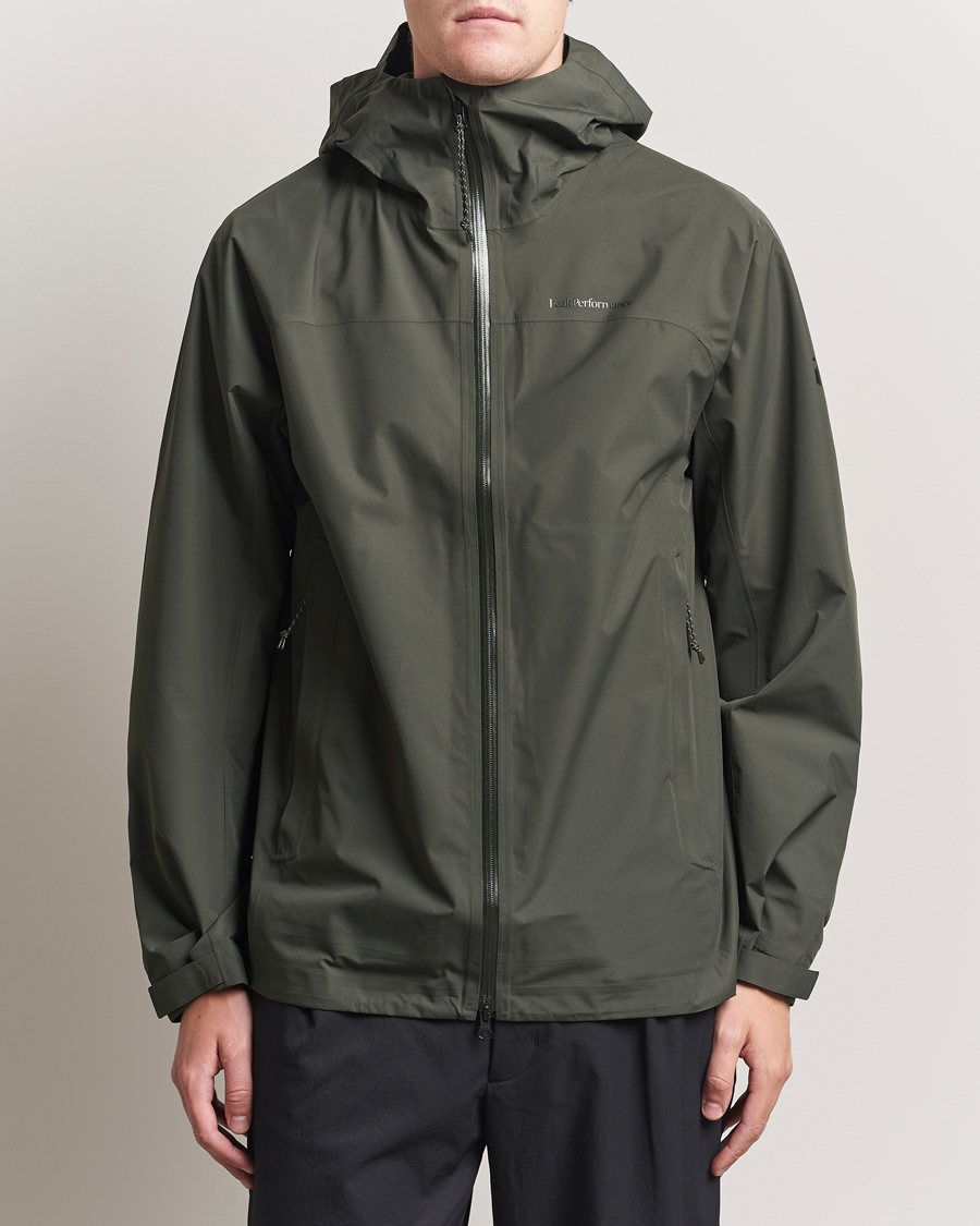 Herren | Jacken | Peak Performance | Treeline Shell Hooded Jacket Olive Extreme