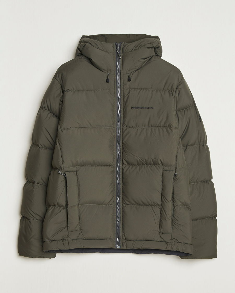 Herren | Jacken | Peak Performance | Rivel Down Hooded Jacket Olive Extreme