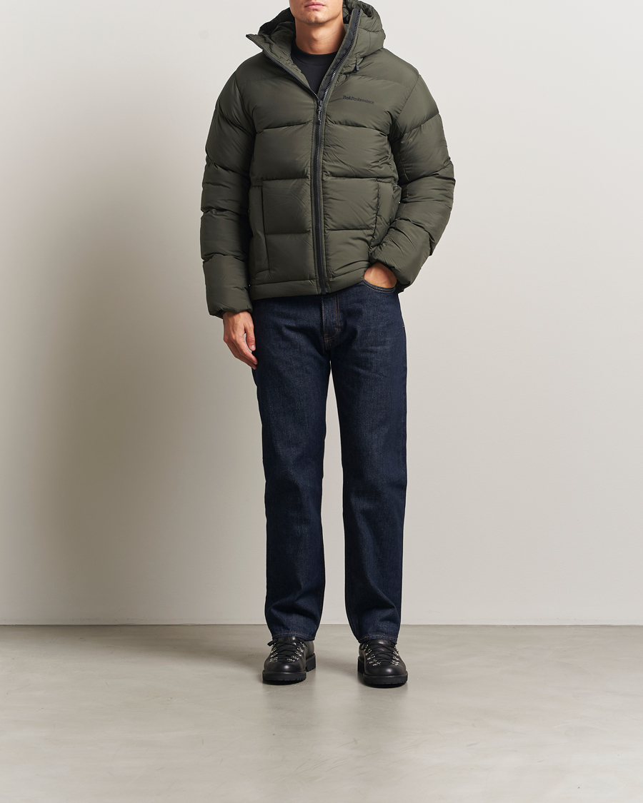 Herren | Jacken | Peak Performance | Rivel Down Hooded Jacket Olive Extreme