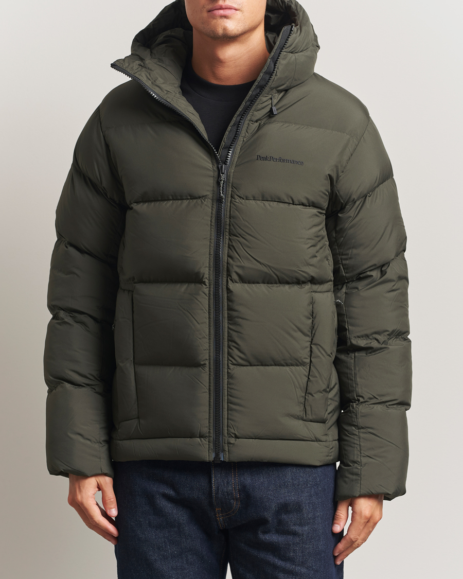 Herren | Jacken | Peak Performance | Rivel Down Hooded Jacket Olive Extreme