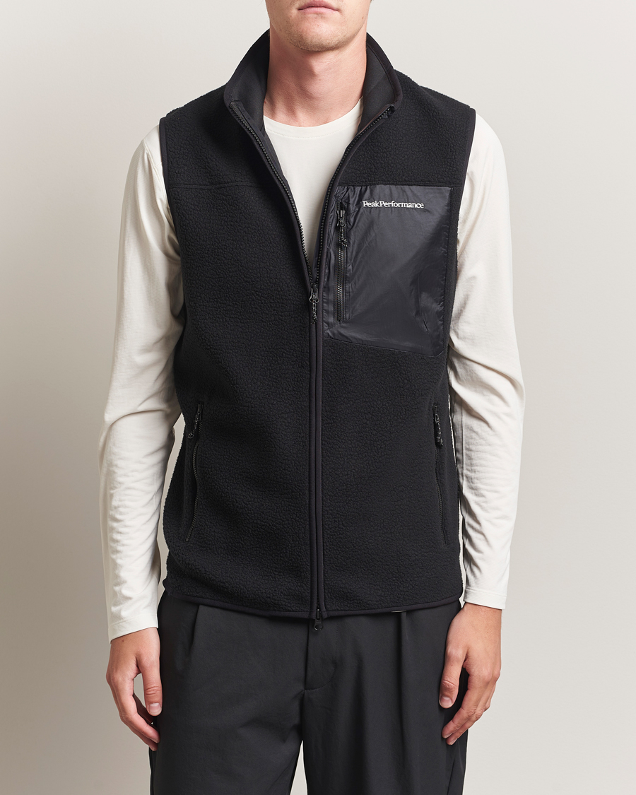 Herren | Pullover | Peak Performance | Pile Vest Black