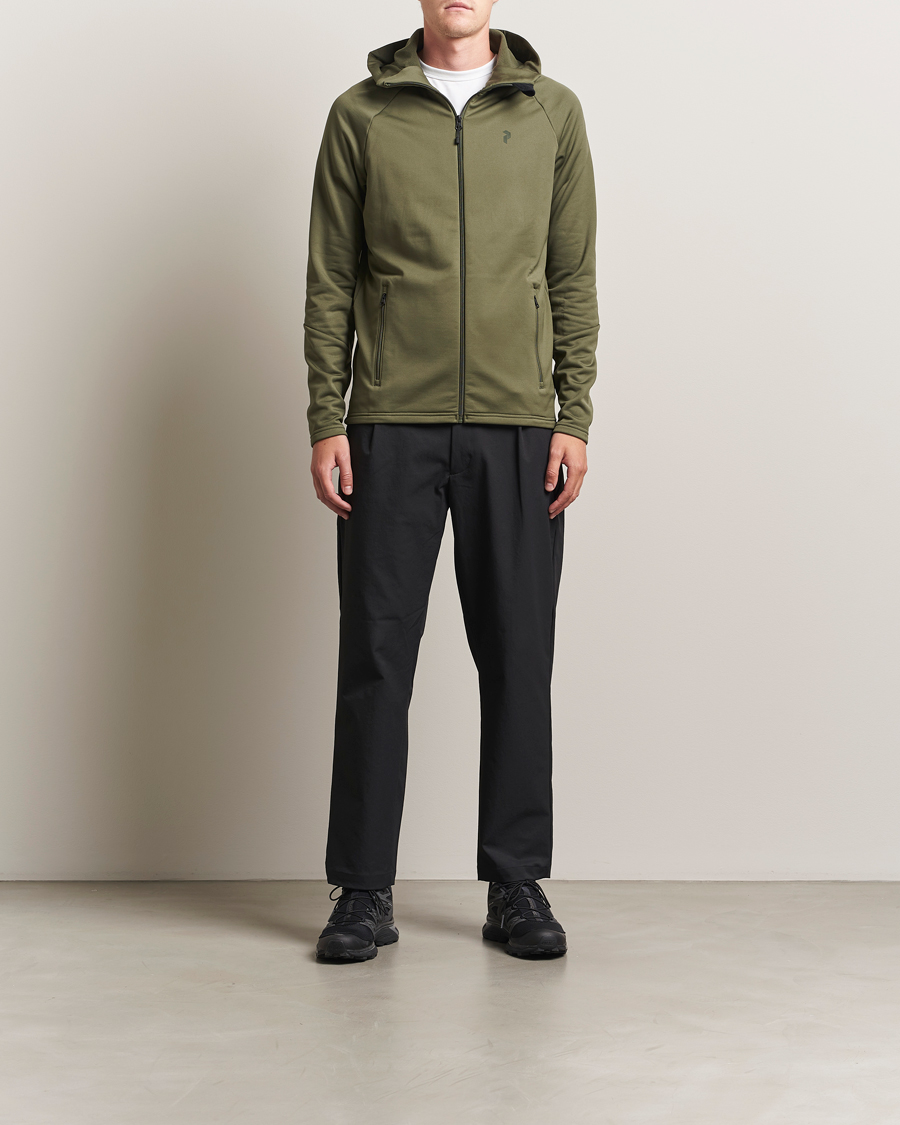 Herren | Pullover | Peak Performance | Rider Full Zip Hoodie Pine Needle