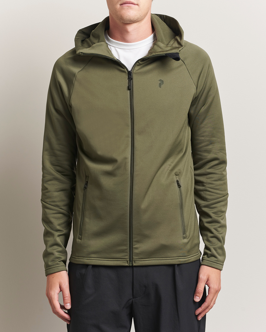 Herren | Pullover | Peak Performance | Rider Full Zip Hoodie Pine Needle