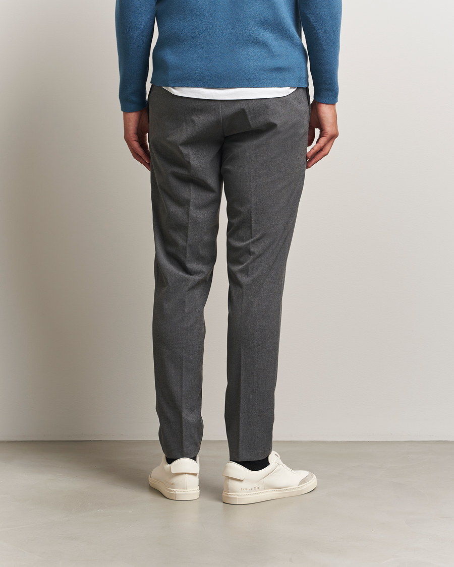 Herren | Hosen | Samsøe Samsøe | Smithy Drawstring Trousers Dark Grey Melange