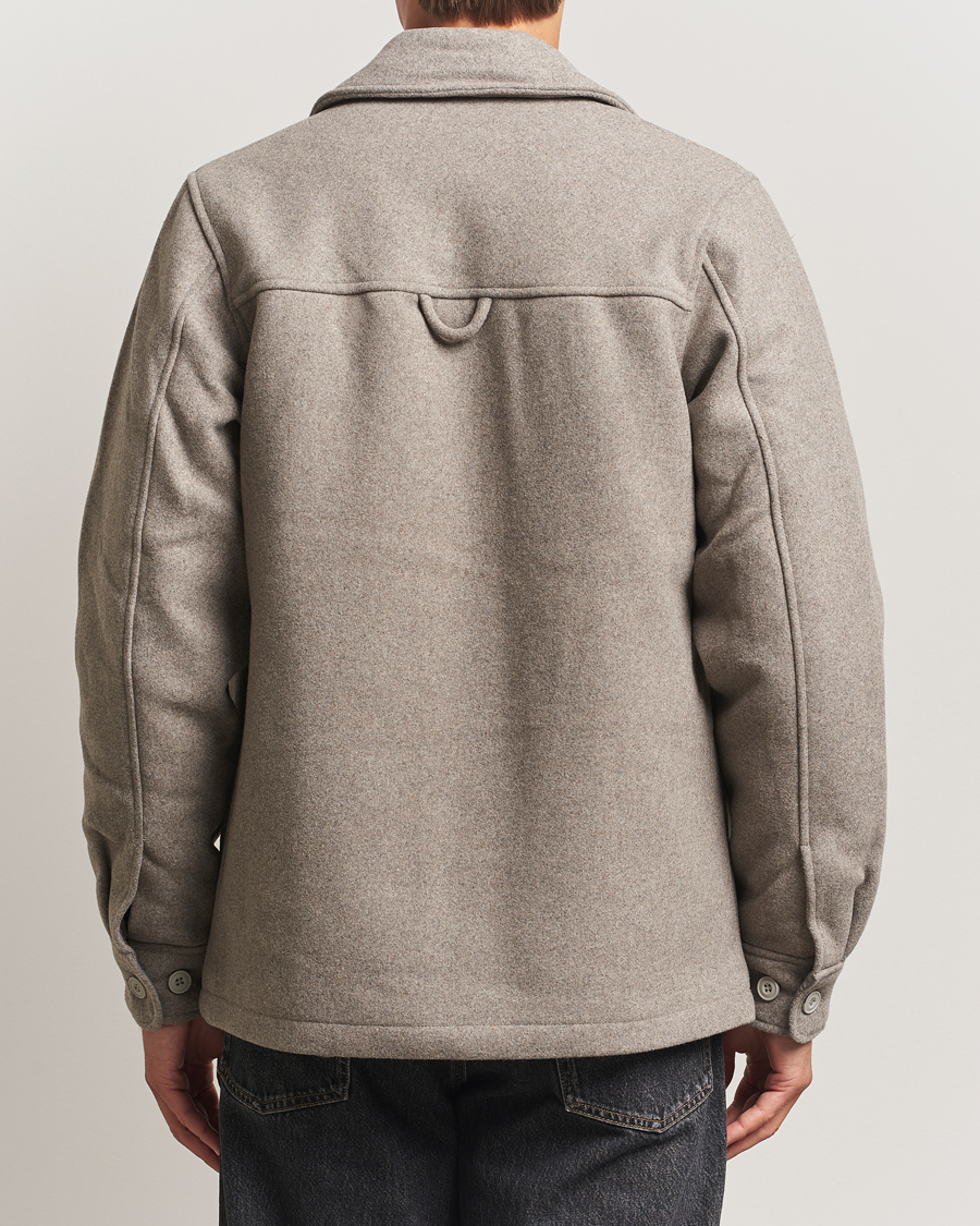 Herren | Jacken | Samsøe Samsøe | Pally Padded Shirt Jacket Elephant Skin