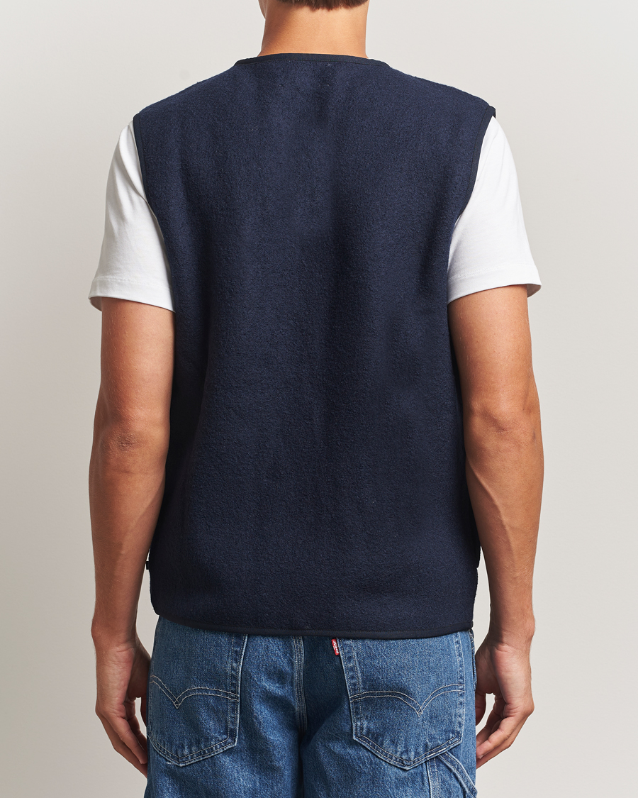 Herren | Westen | Samsøe Samsøe | Hannes Boiled Wool Vest Salute Navy