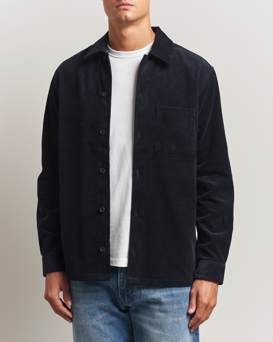 Herren | Hemden | Samsøe Samsøe | Damon Corduroy Overshirt Salute Navy