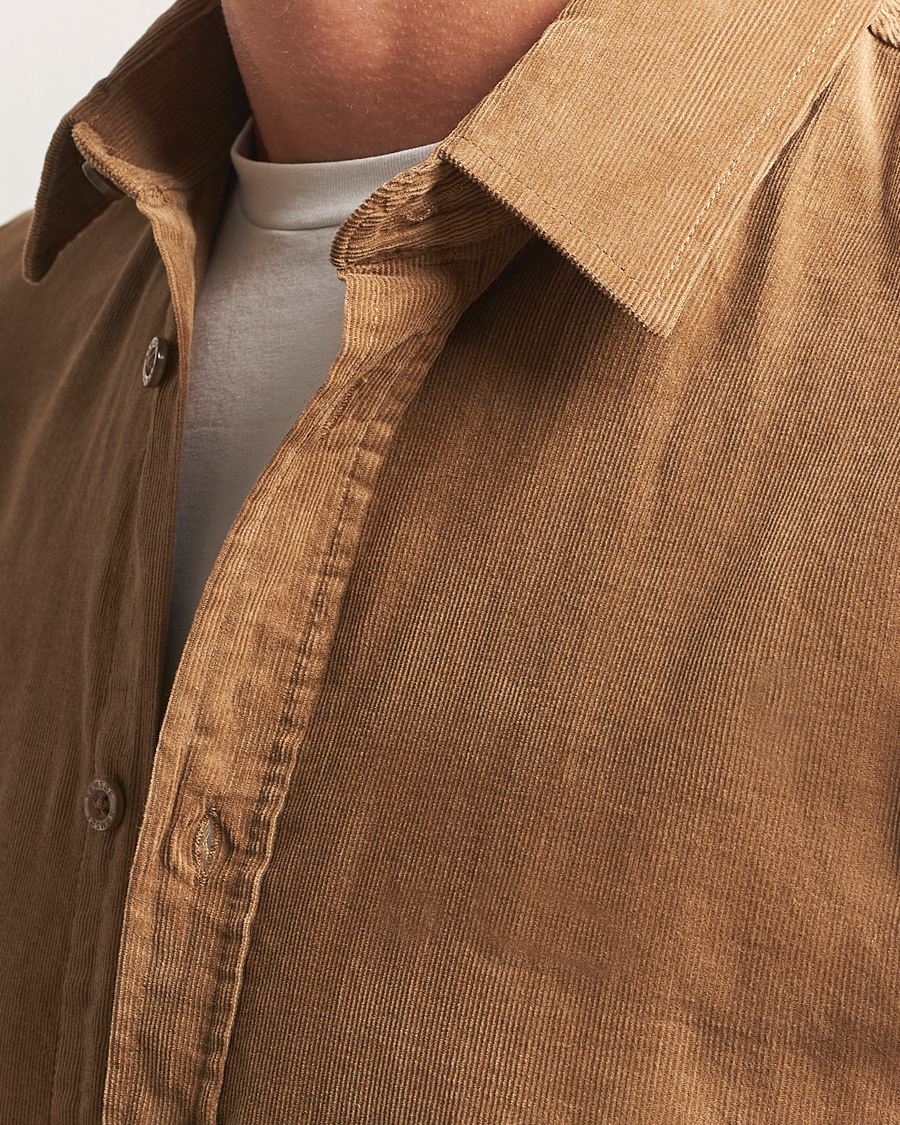 Herren | Hemden | Samsøe Samsøe | Liam Baby Cord Shirt Otter Brown