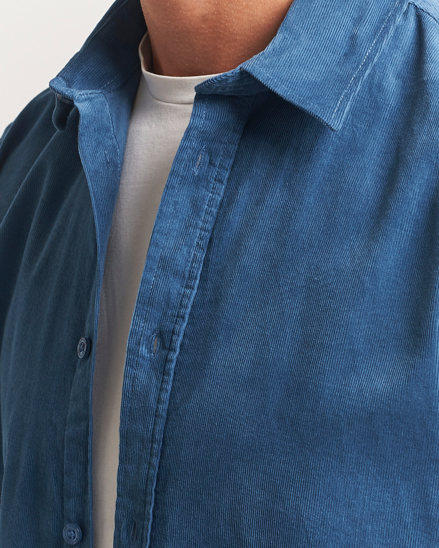 Herren | Hemden | Samsøe Samsøe | Liam Baby Cord Shirt Stellar Blue