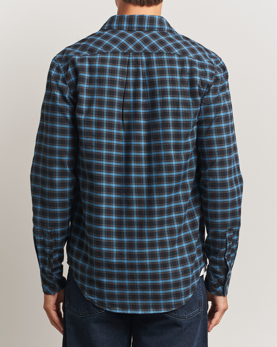 Herren | Hemden | Samsøe Samsøe | Liam Brushed Cotton Checked Shirt Turkish Coffee