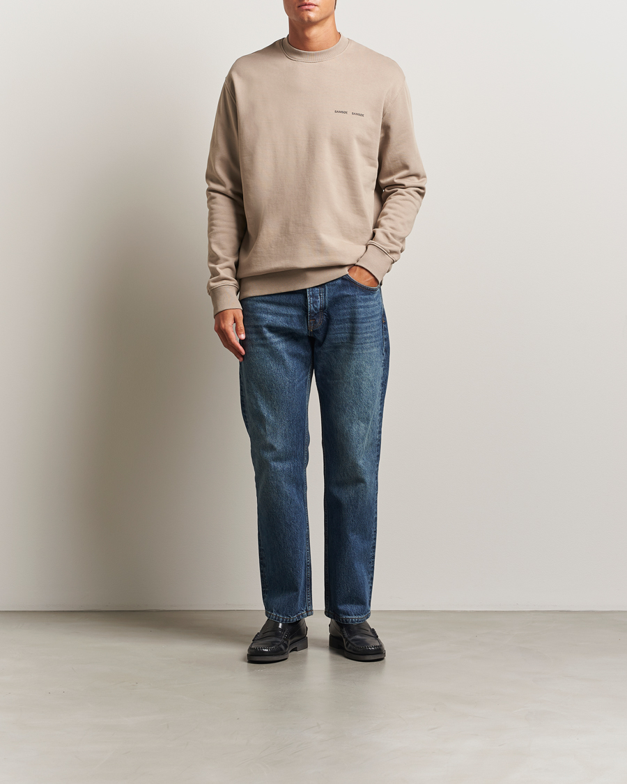 Herren | Pullover | Samsøe Samsøe | Norsbro Crew Neck Sweatshirt Elephant Skin