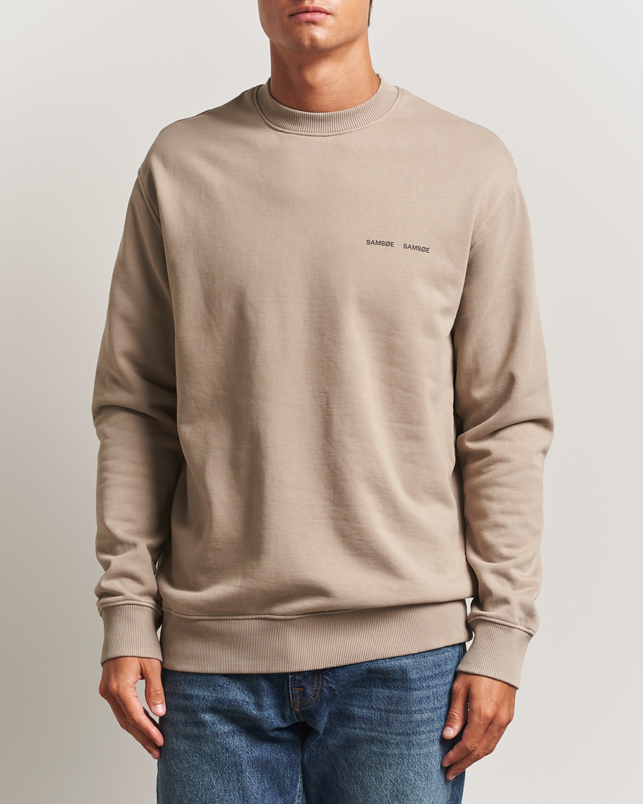 Herren | Pullover | Samsøe Samsøe | Norsbro Crew Neck Sweatshirt Elephant Skin