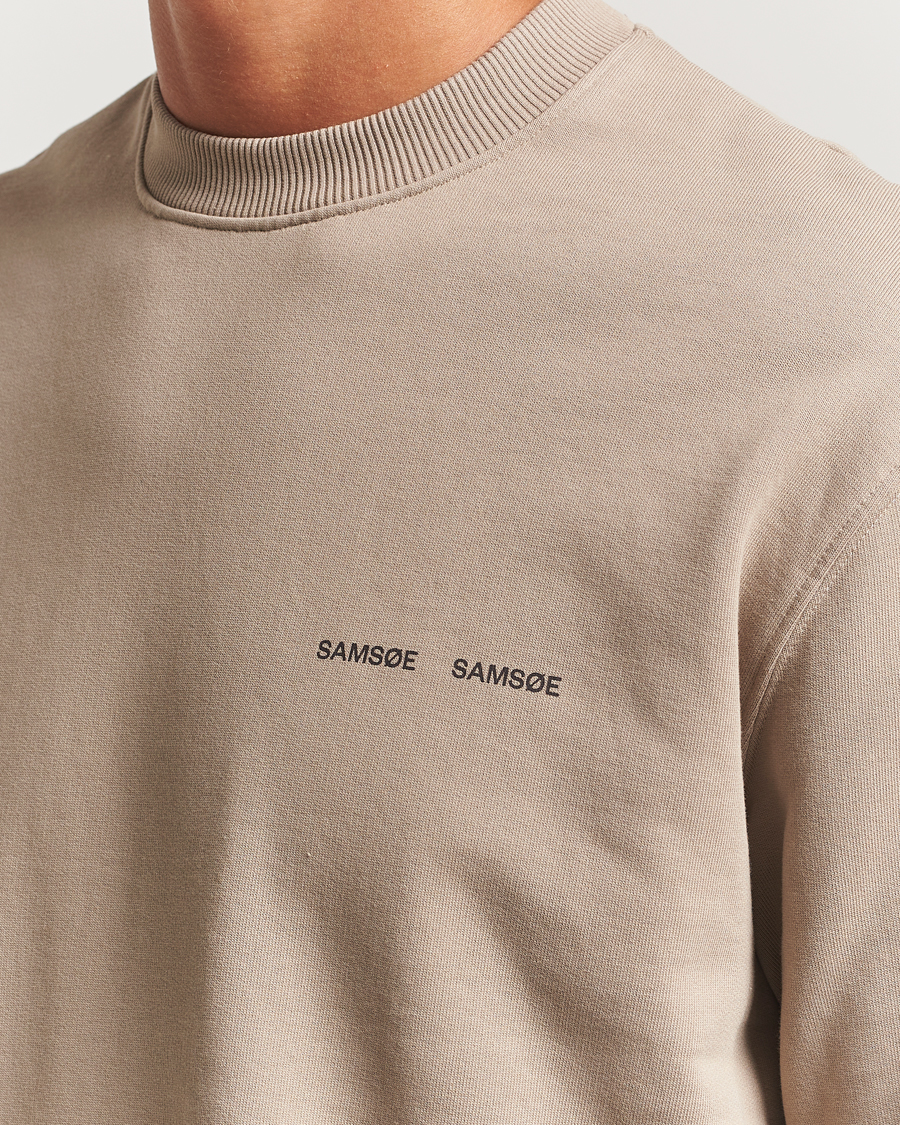 Herren | Pullover | Samsøe Samsøe | Norsbro Crew Neck Sweatshirt Elephant Skin