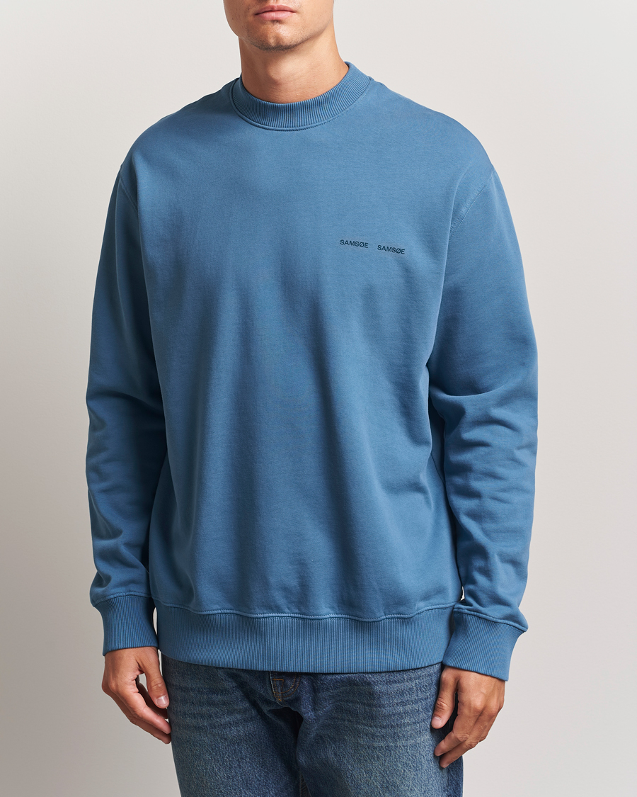 Herren | Pullover | Samsøe Samsøe | Norsbro Crew Neck Sweatshirt Stellar Blue