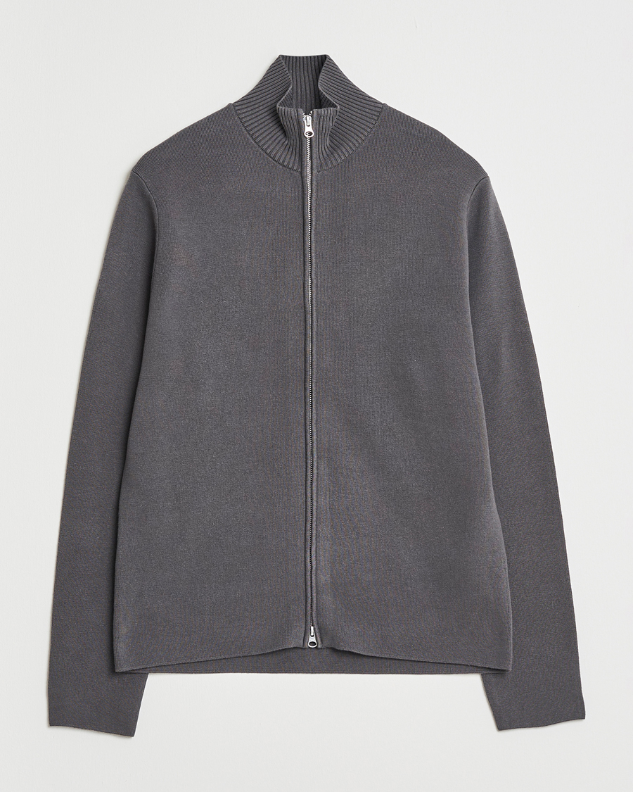 Herren | Pullover | Samsøe Samsøe | Niklas Full Zip Black Oyster
