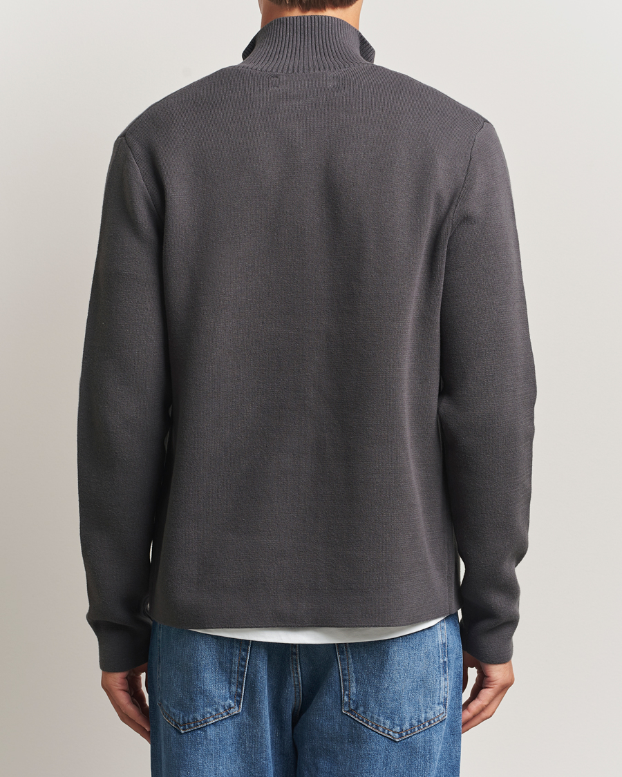Herren | Pullover | Samsøe Samsøe | Niklas Full Zip Black Oyster