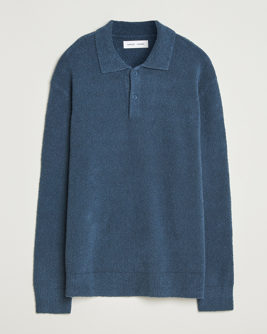 Herren | Pullover | Samsøe Samsøe | Nino Knitted Polo Midnight Navy