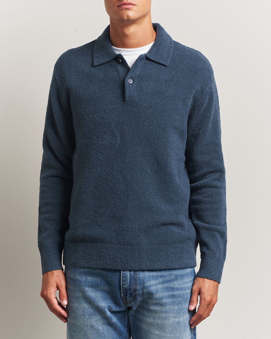 Herren | Pullover | Samsøe Samsøe | Nino Knitted Polo Midnight Navy