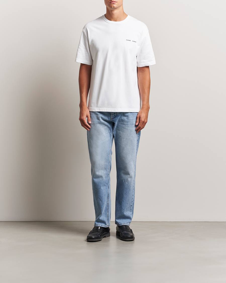 Herren | T-Shirts | Samsøe Samsøe | Florian To Connect Printed T-Shirt White