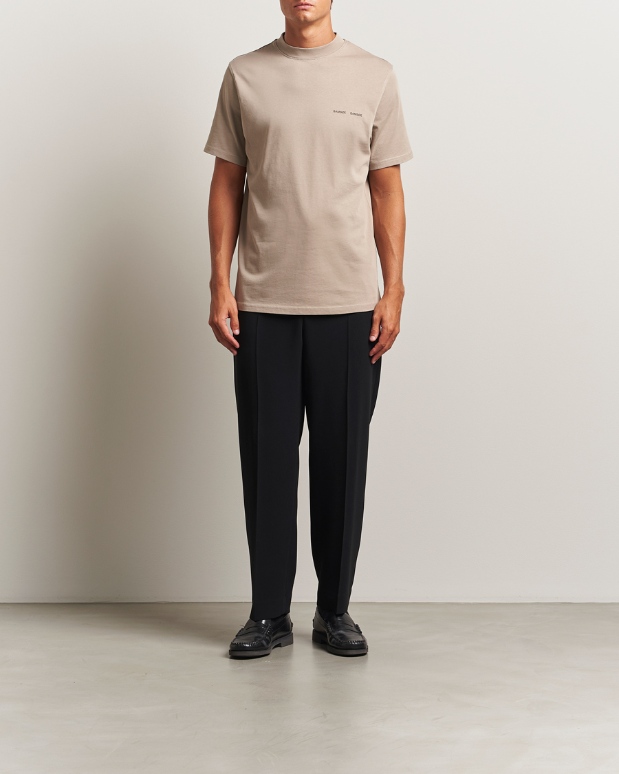 Herren | T-Shirts | Samsøe Samsøe | Norsbro Crew Neck T-Shirt Elephant Skin