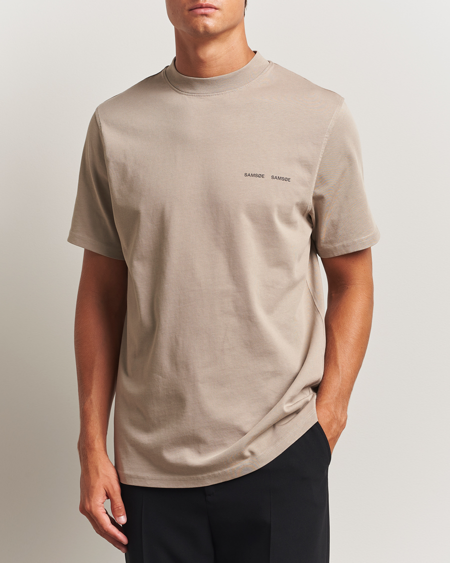 Herren | T-Shirts | Samsøe Samsøe | Norsbro Crew Neck T-Shirt Elephant Skin