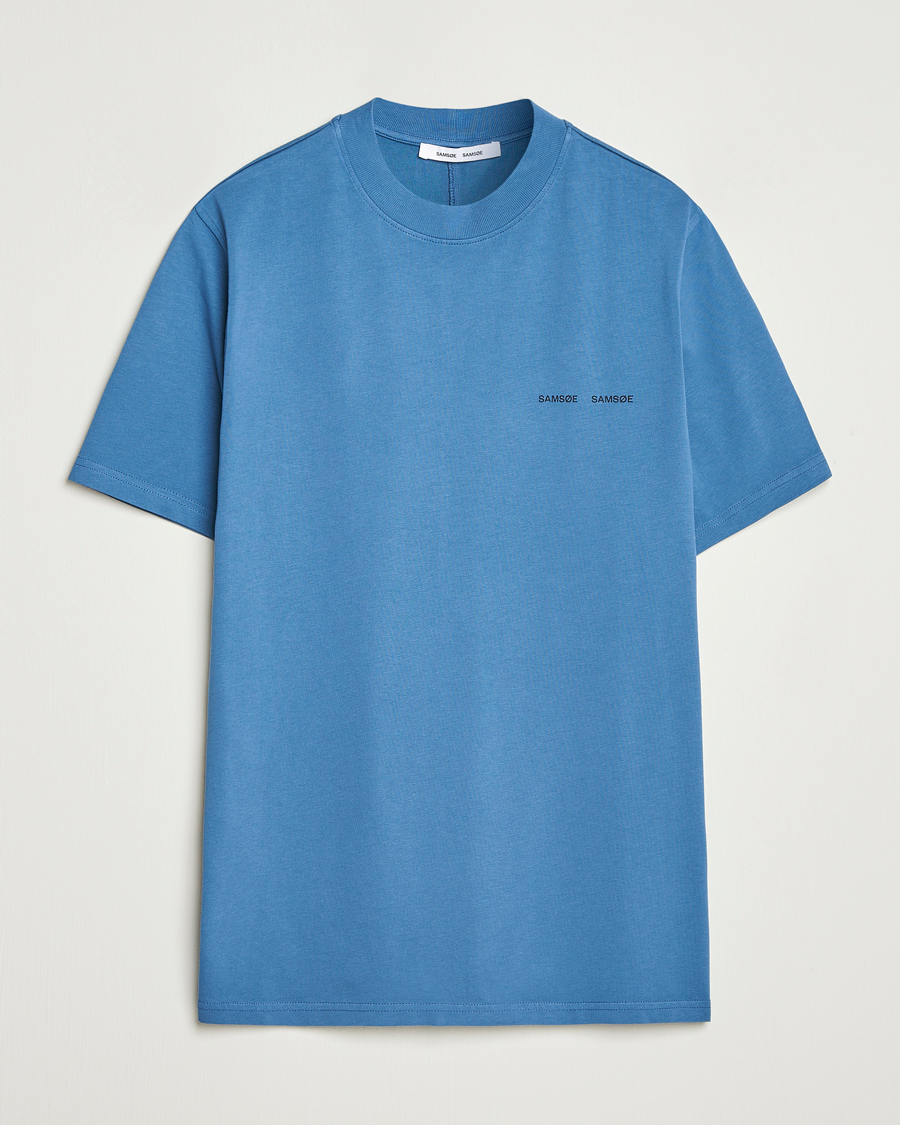 Herren | T-Shirts | Samsøe Samsøe | Norsbro Crew Neck T-Shirt Stellar Blue