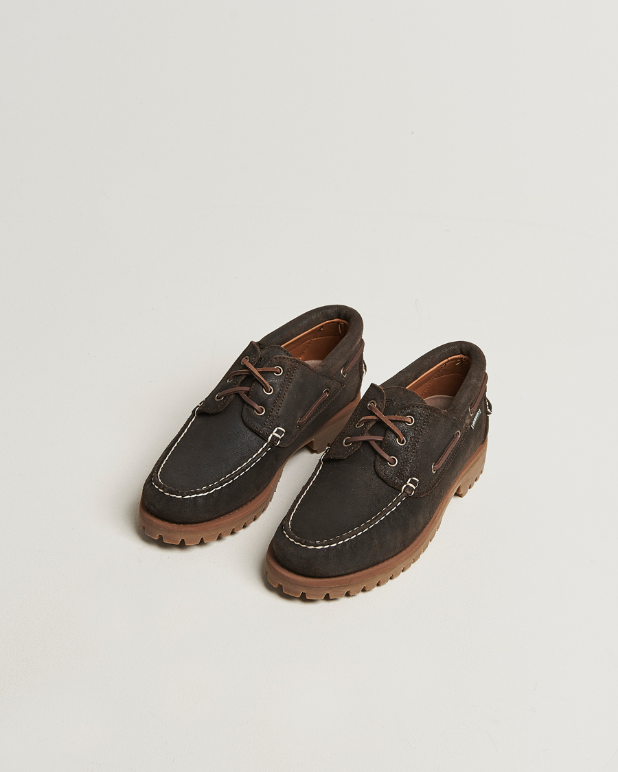 Herren | Loafer | Sebago | Acadia Waxed Suede Loafer Dark Brown