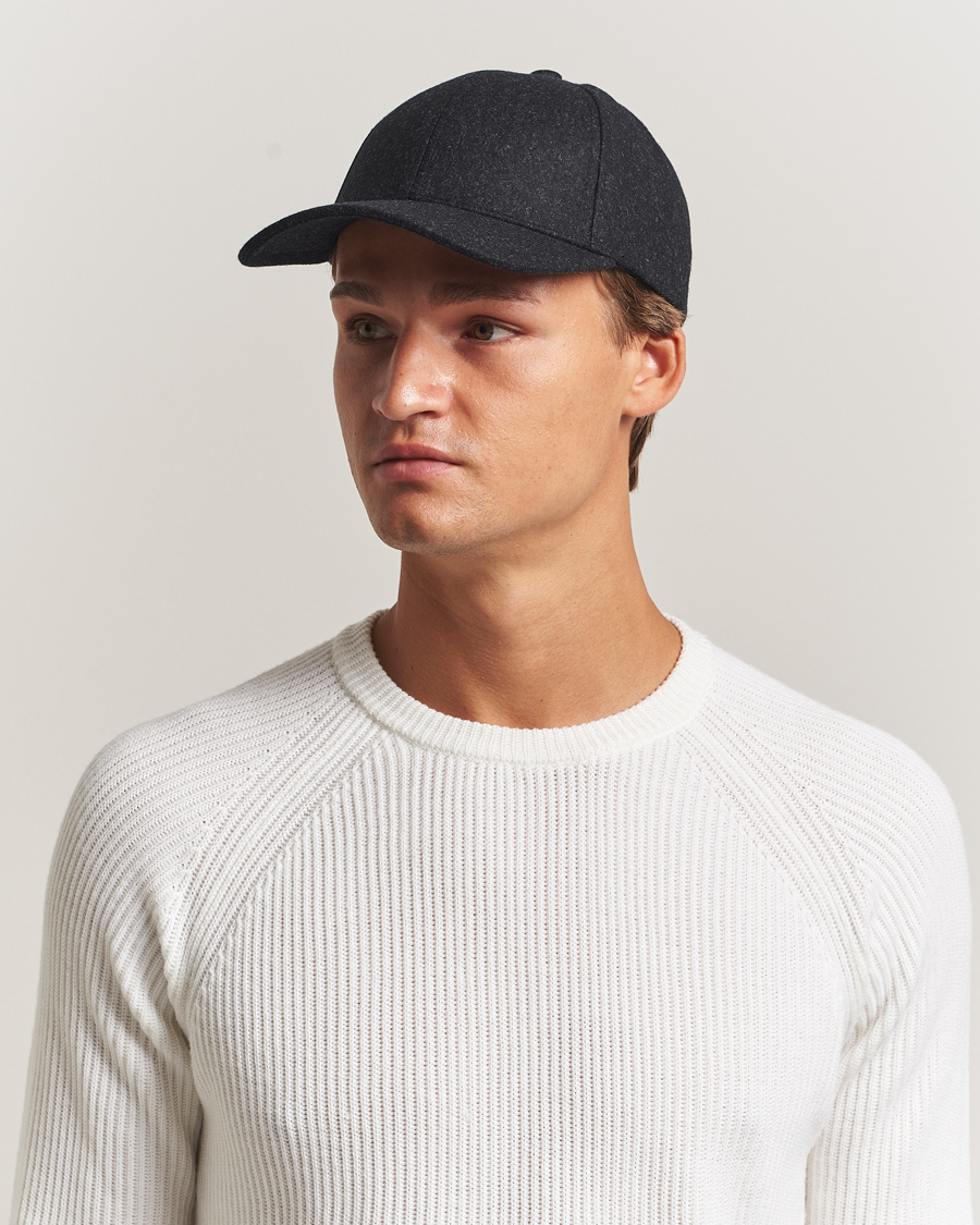 Herren | Hüte & Mützen | Varsity Headwear | Flannel Baseball Cap Jade Black