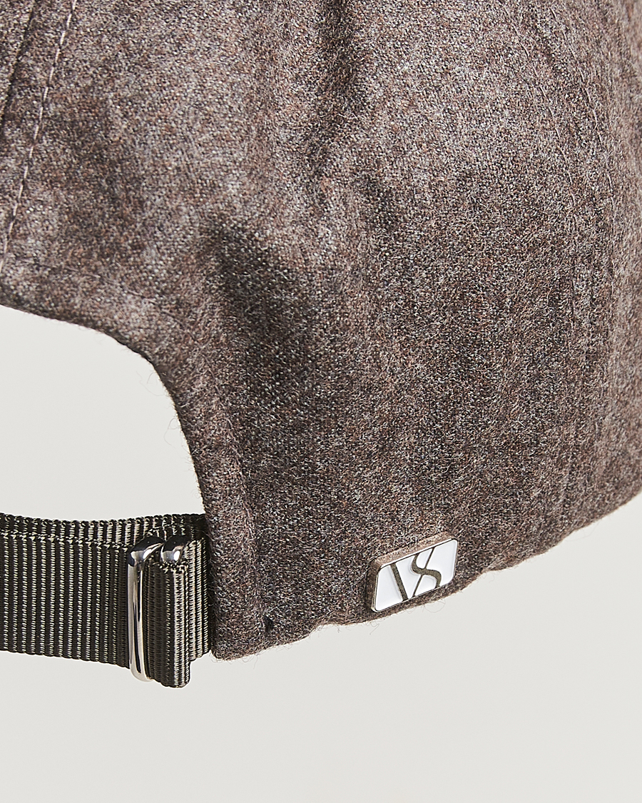 Herren | Hüte & Mützen | Varsity Headwear | Flannel Baseball Cap Taupe Brown