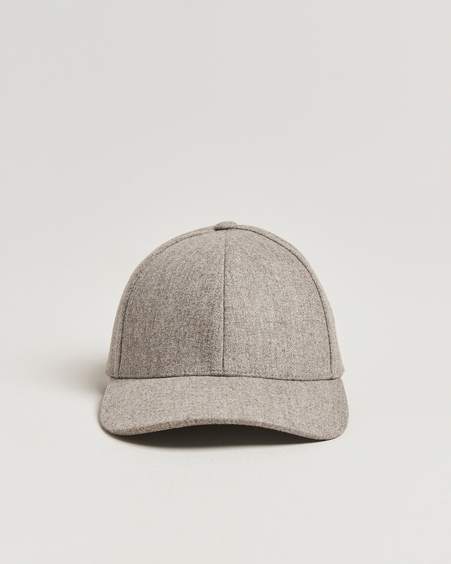 Herren | Hüte & Mützen | Varsity Headwear | Flannel Baseball Cap Umber Beige