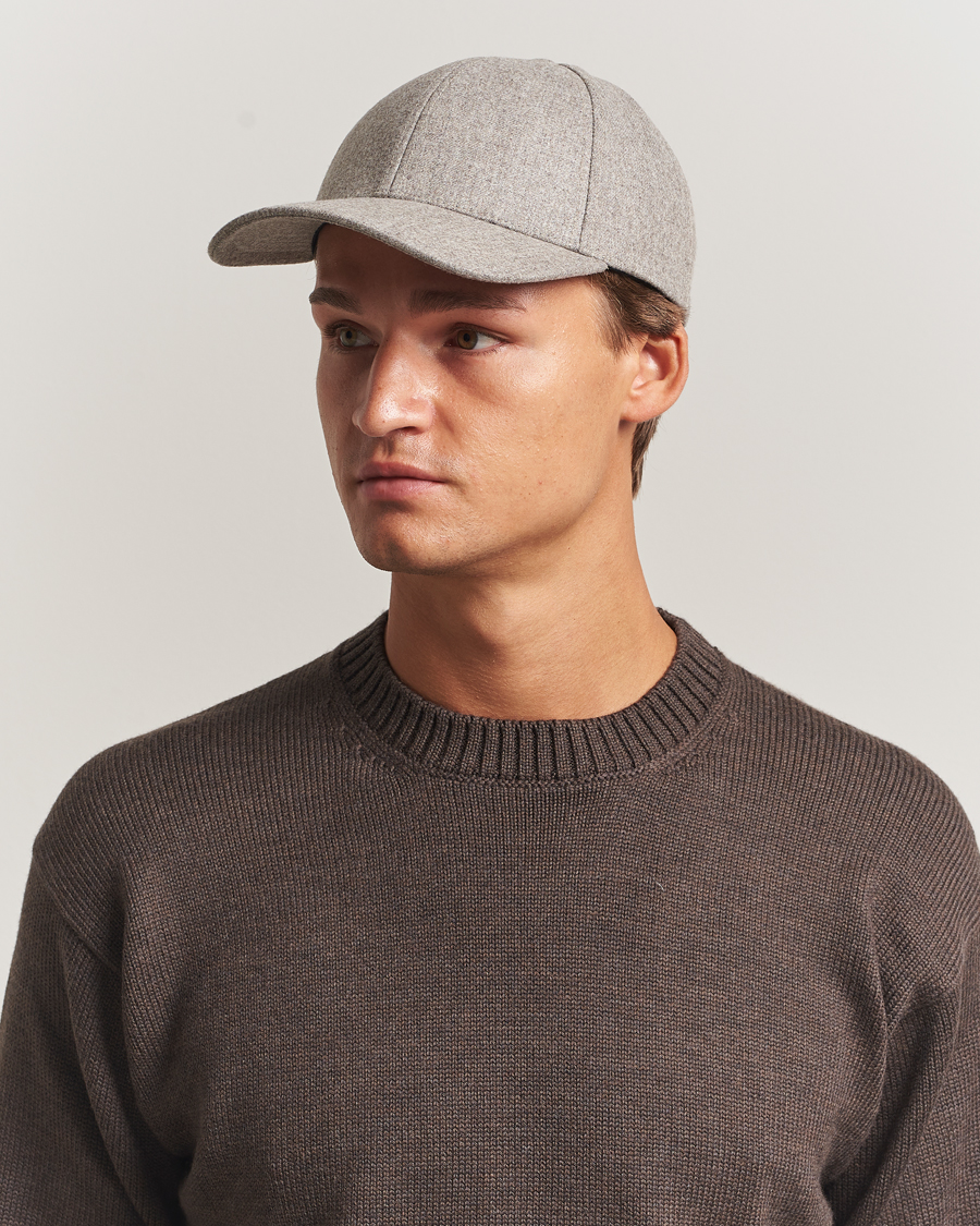 Herren | Hüte & Mützen | Varsity Headwear | Flannel Baseball Cap Umber Beige