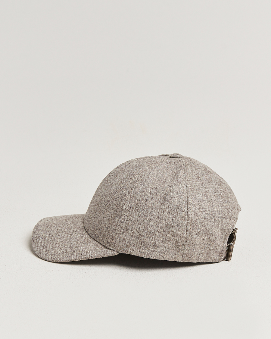Herren | Hüte & Mützen | Varsity Headwear | Flannel Baseball Cap Umber Beige