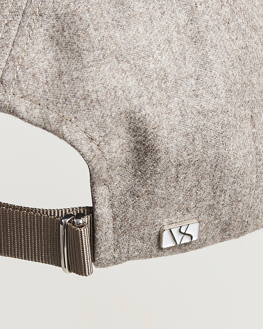 Herren | Hüte & Mützen | Varsity Headwear | Flannel Baseball Cap Umber Beige