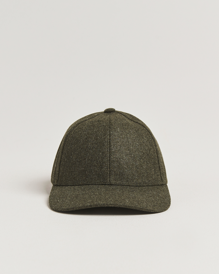 Herren | Hüte & Mützen | Varsity Headwear | Flannel Baseball Cap Forest Green