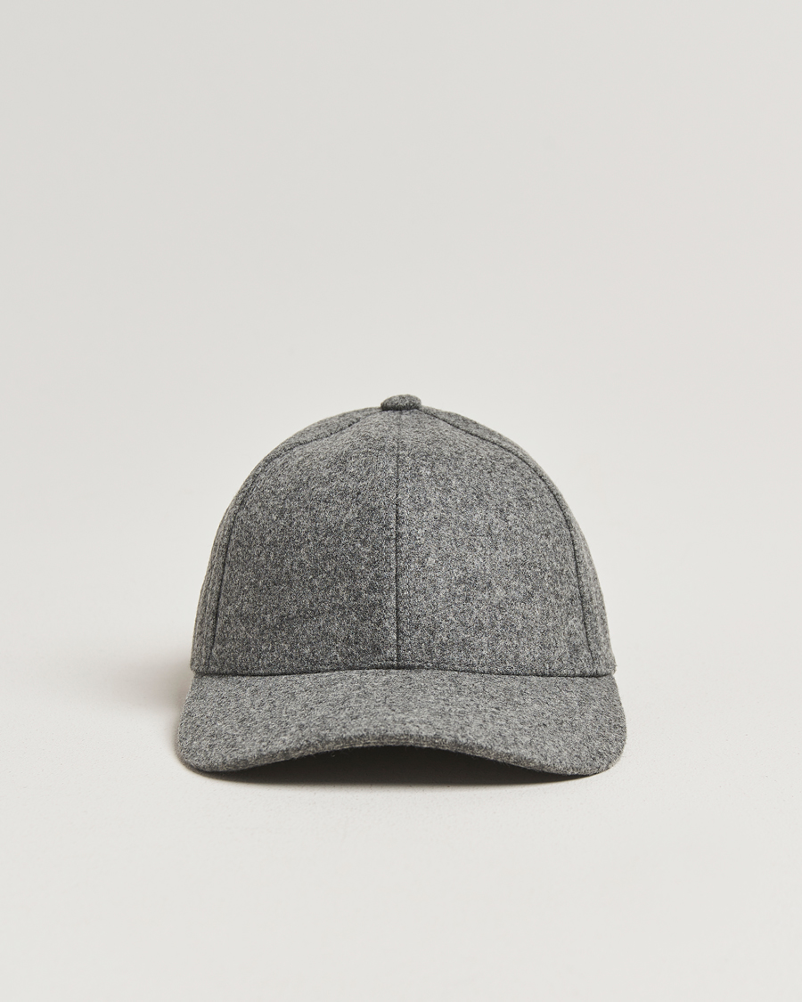 Herren | Hüte & Mützen | Varsity Headwear | Flannel Baseball Cap Granite Grey