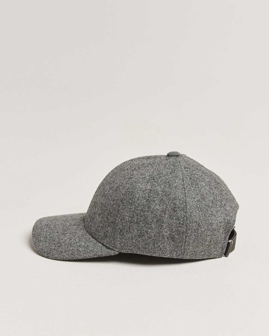 Herren | Hüte & Mützen | Varsity Headwear | Flannel Baseball Cap Granite Grey