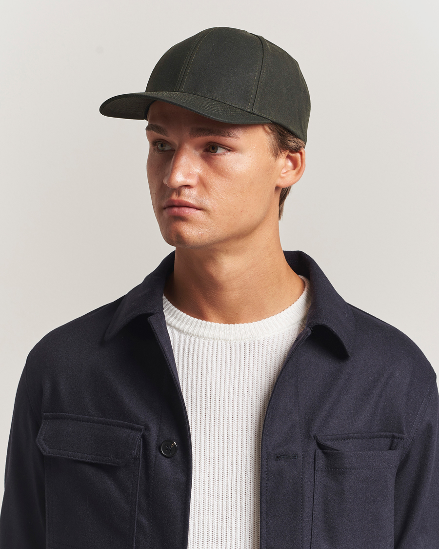 Herren | Hüte & Mützen | Varsity Headwear | Oilskin Baseball Cap Ivy Green