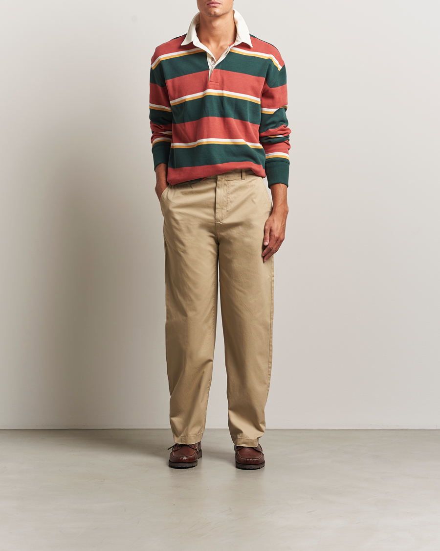 Herren | Hosen | GANT 240 Mulberry Street | Relaxed Fit Cotton Twill Chinos Woody Beige
