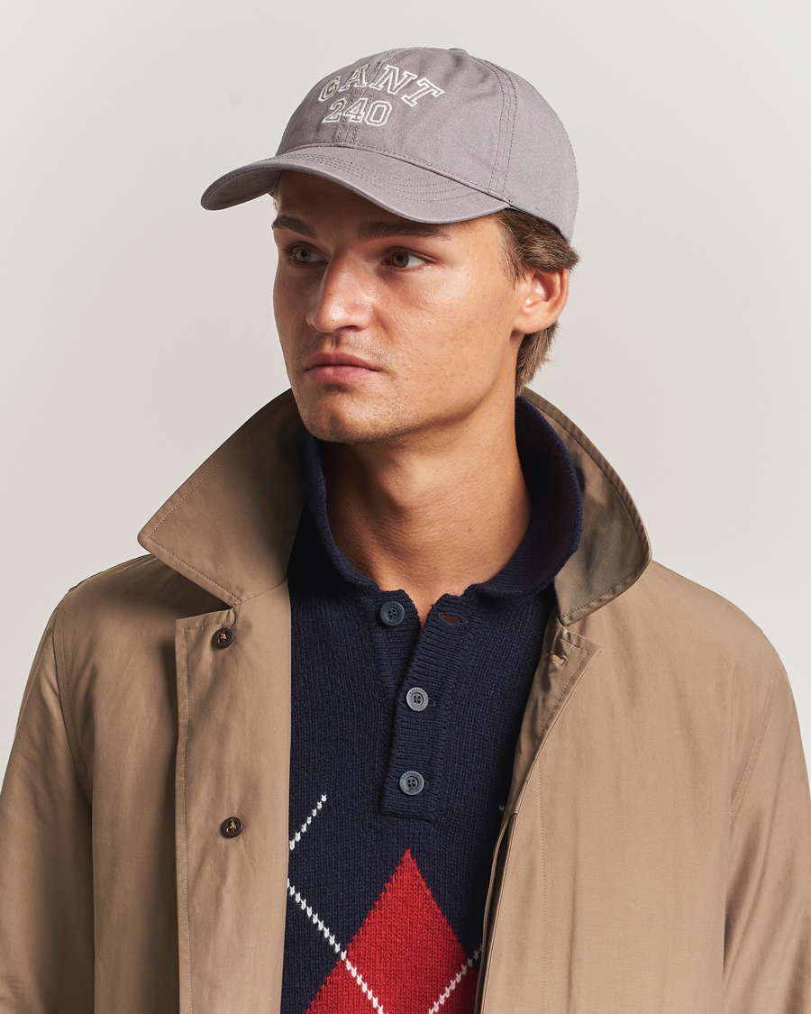Herren | Hüte & Mützen | GANT 240 Mulberry Street | Washed Canvas Cap Steel Grey