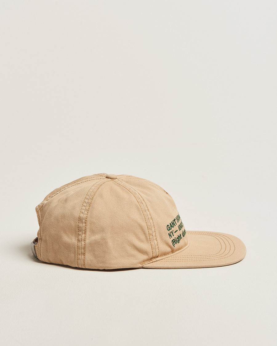 Herren | Hüte & Mützen | GANT 240 Mulberry Street | Canvas Cap Light Taupe