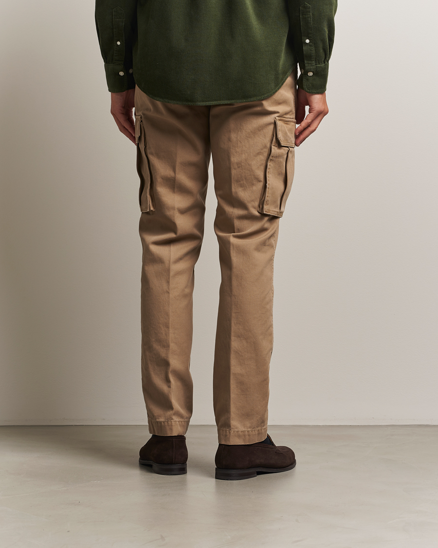 Herren | Hosen | Gant | Regular Fit Cotton Twill Cargo Pants Light Taupe