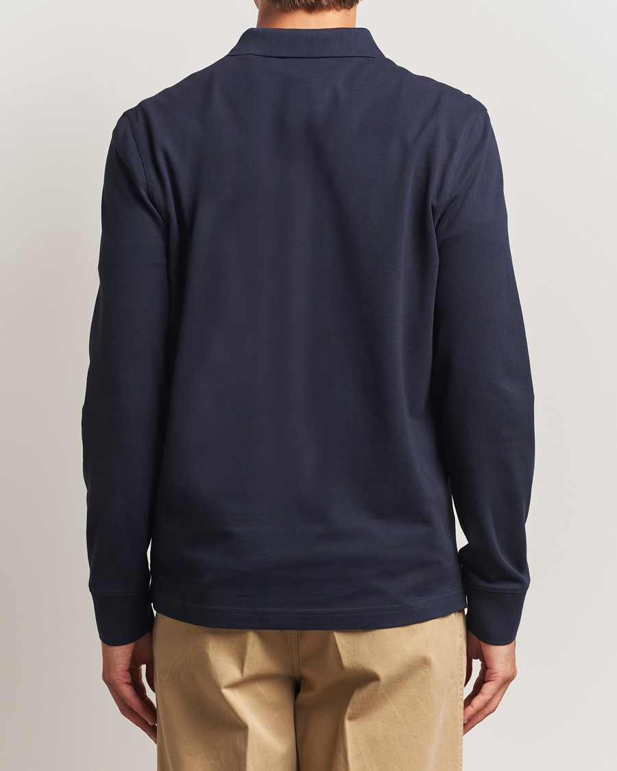 Herren | Poloshirts | GANT | Regular Shield Long Sleeve Polo Evening Blue