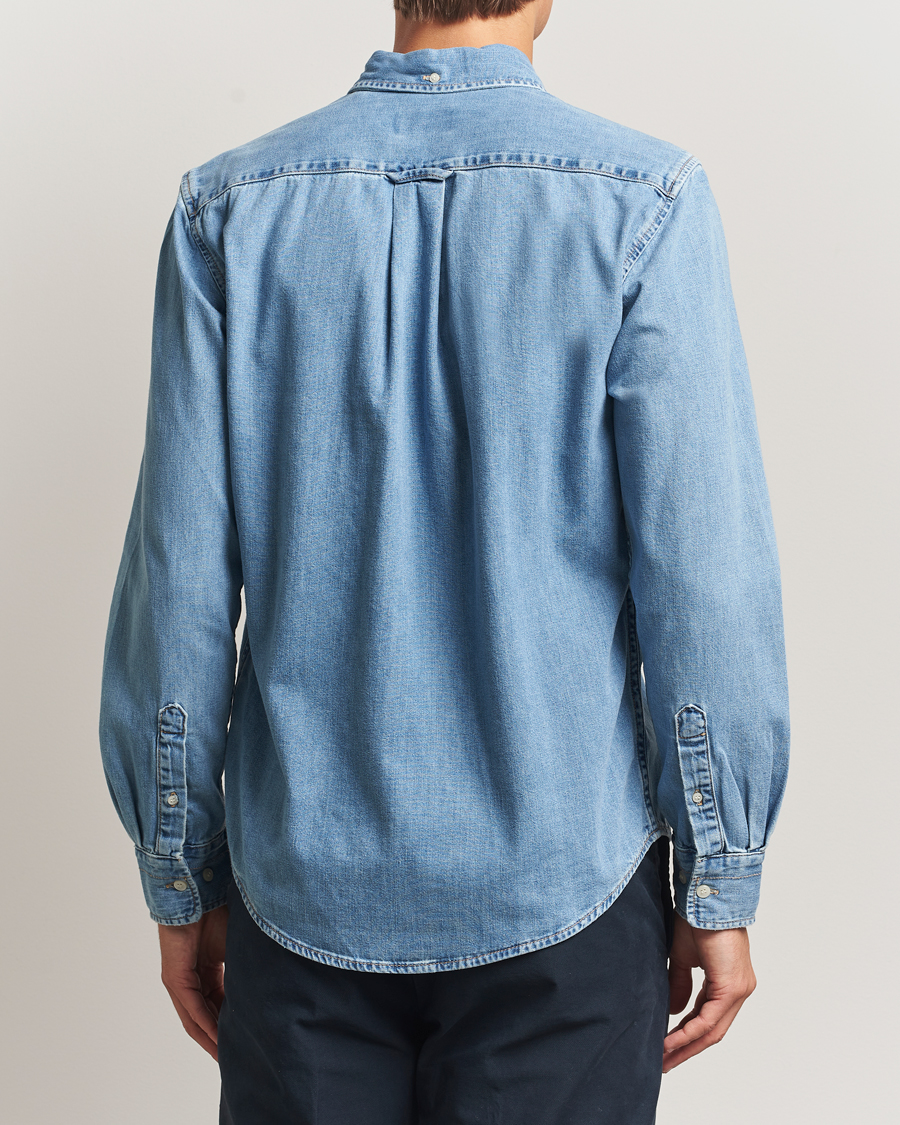 Herren | Hemden | GANT | Regular Fit Denim Shirt Light Blue Worn In
