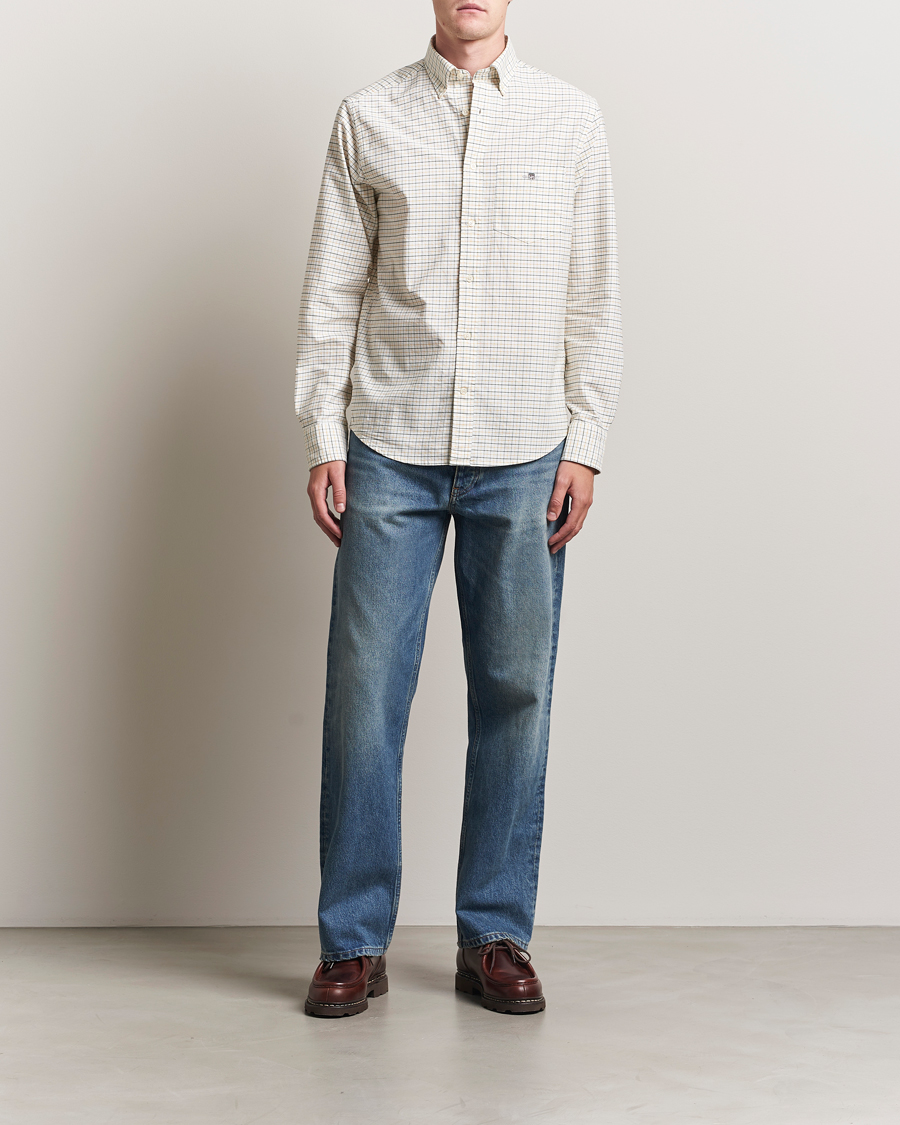 Herren | Hemden | GANT | Regular Fit Classic Checked Oxford Shirt Forest Green