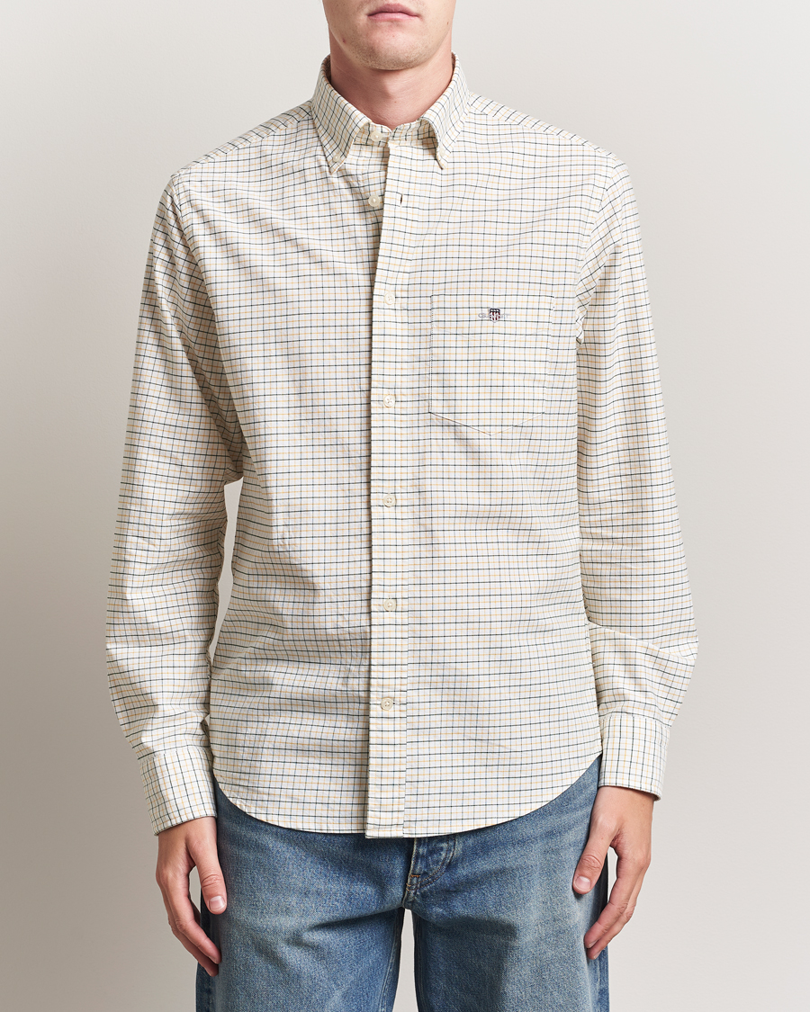 Herren | Hemden | GANT | Regular Fit Classic Checked Oxford Shirt Forest Green