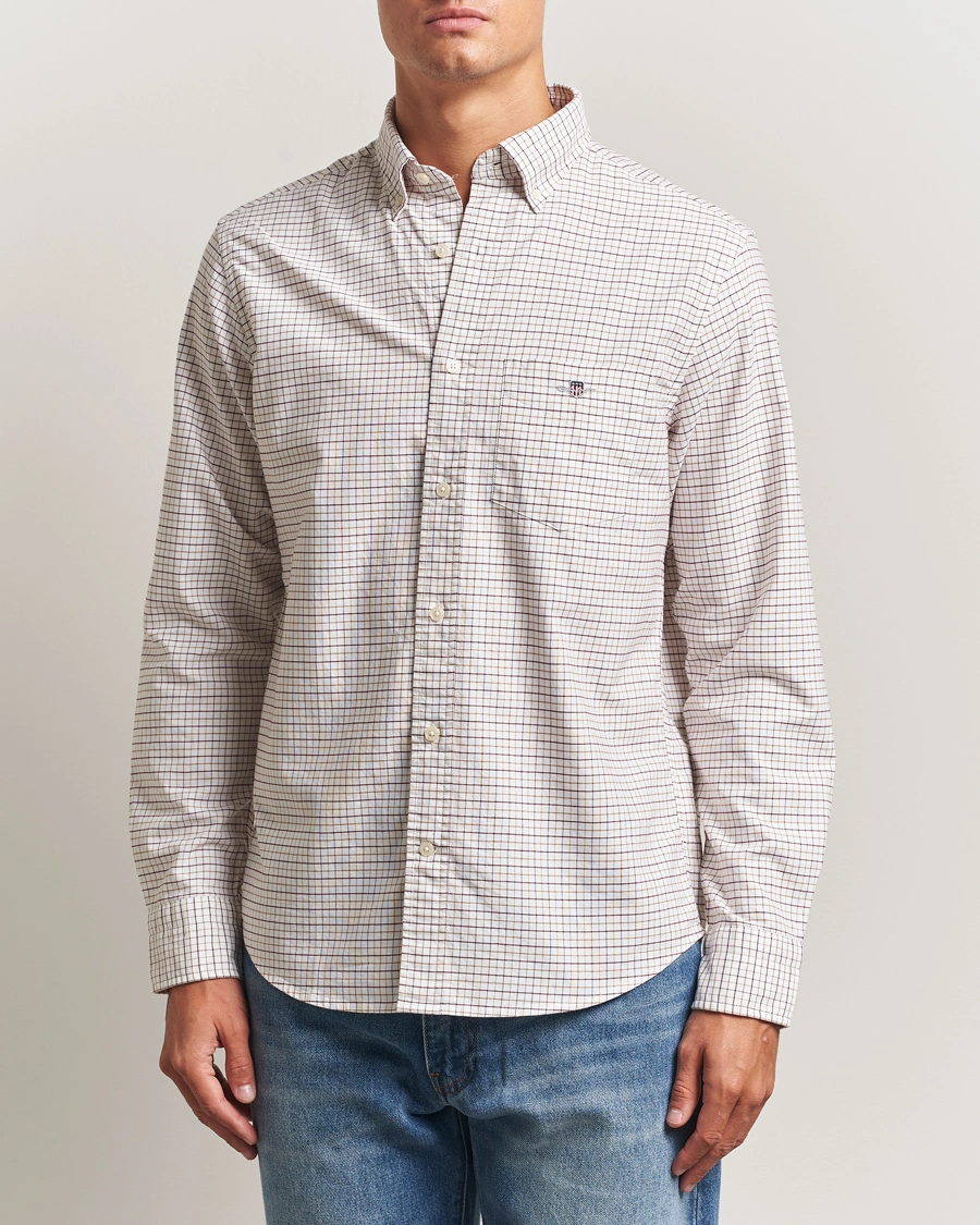Herren | Hemden | GANT | Regular Fit Classic Checked Oxford Shirt Plumped Red