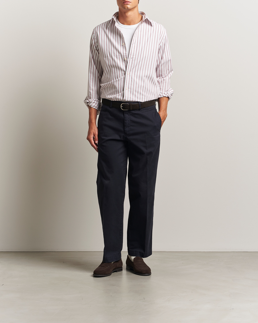 Herren | Hemden | GANT | Regular Fit Poplin Striped Shirt Plumped Red